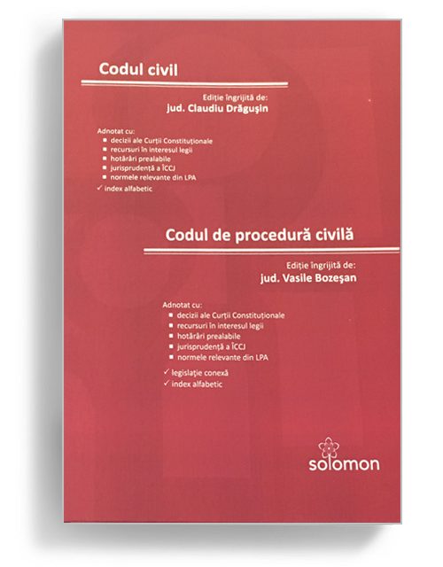 Cod civil si Cod de procedura civila - editura Solomon