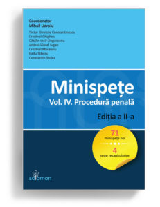 minispete vol 4 procedura penala - editura solomon