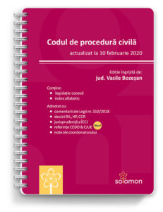 codul de procedura civila actualizat la 10 februarie 2020 - editura solomon