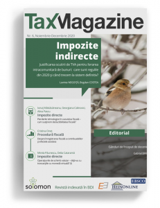 coperta Tax Magazine 6 2020 - editura solomon