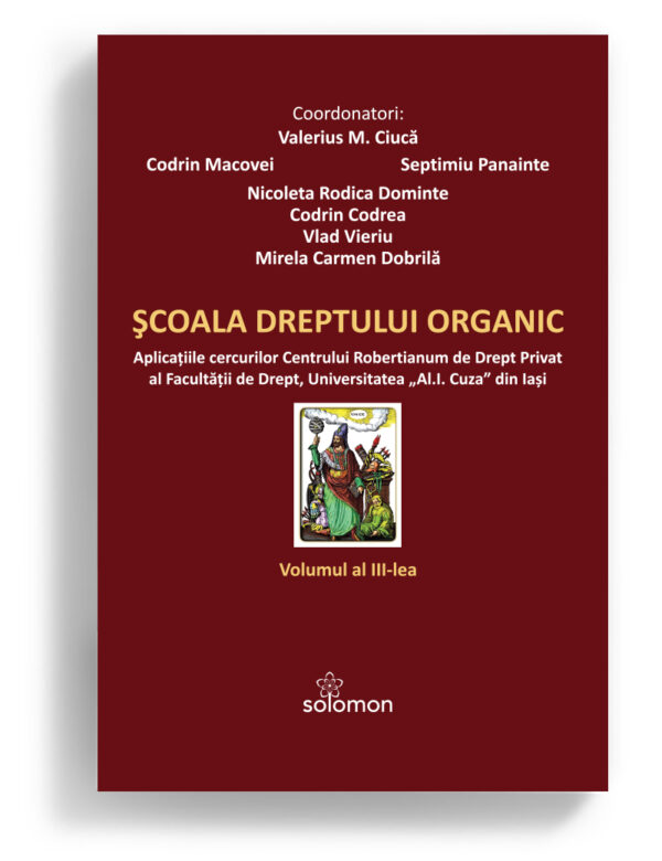 coperta scoala dreptului organic - editura solomon