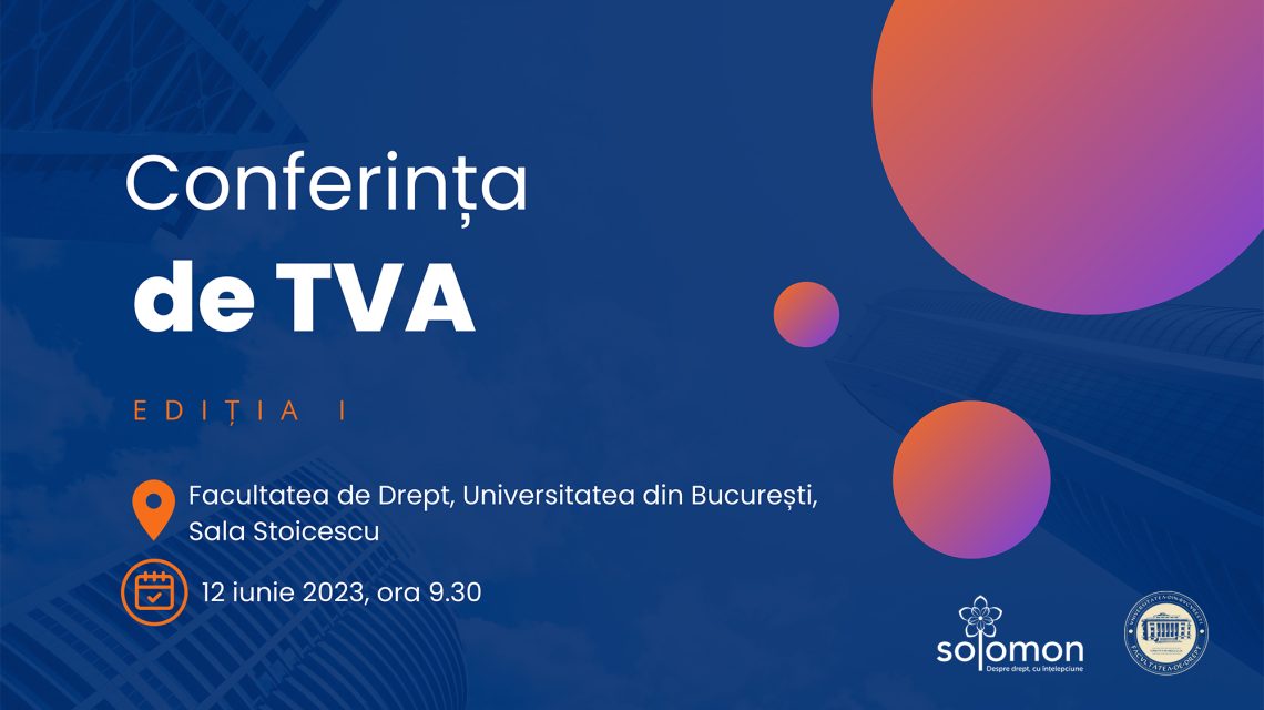 Conferința TVA - editura solomon