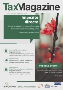 coperta TM1 2024 tax magazine editura solomon