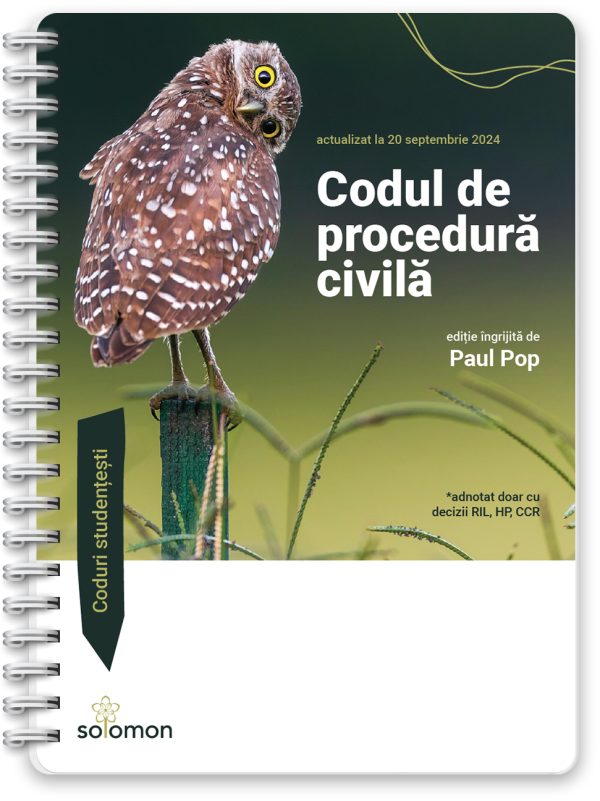Codul civil actualizat la 20 septembrie 2024 - editura solomon