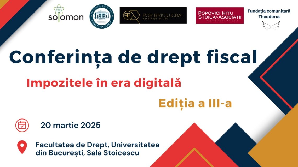 banner conferinta de drept fiscal editura solomon editia 3