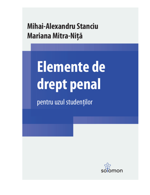 Elemente de drept penal Stanciu, Nita editura solomon