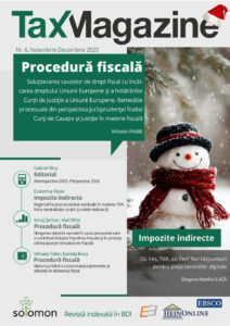 TM6 2025 cover tax magazine revista în format electronic editura economica
