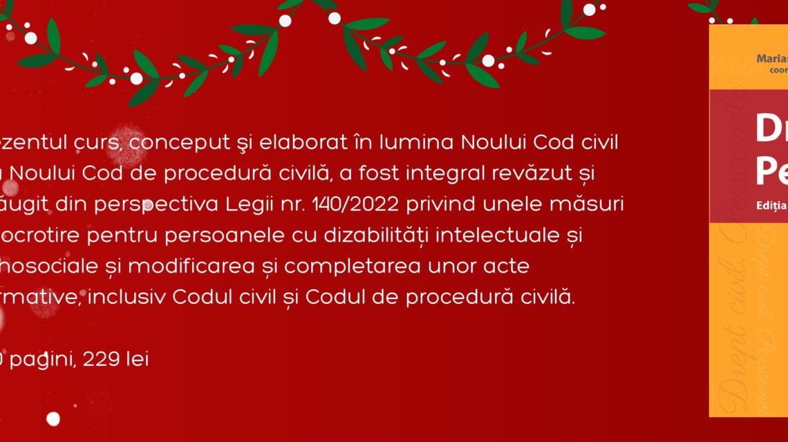 banner homepage drept civil persoanele editura solomon