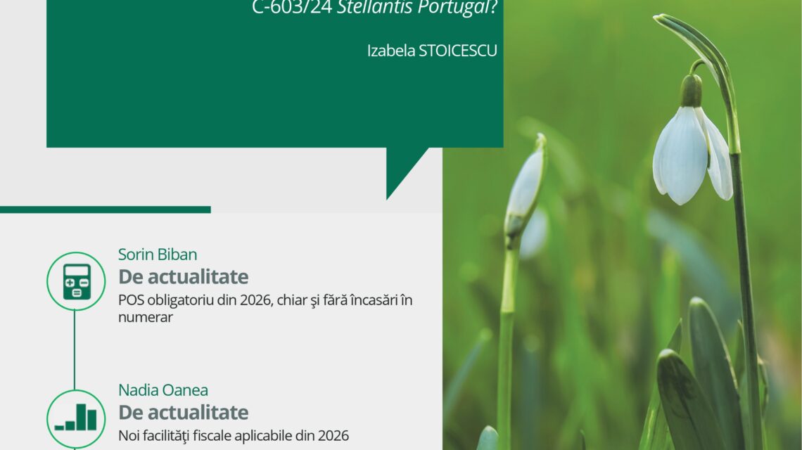 coperta Tax Magazine 1-2026 editura solomon