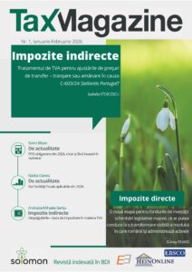 coperta Tax Magazine 1-2026 editura solomon