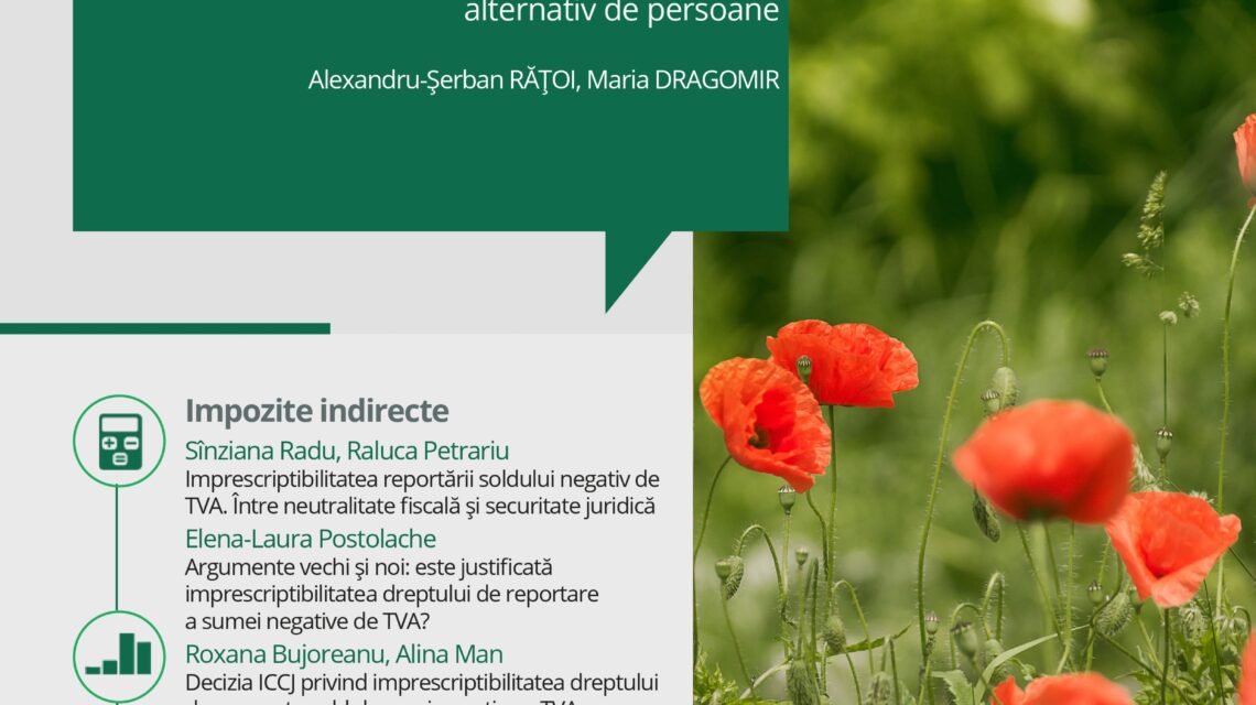 cop TM 2-2026 tax magazine editura solomon