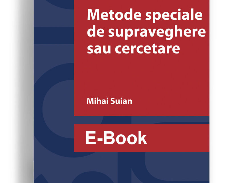 metode speciale de supraveghere sau cercetare editura solomon