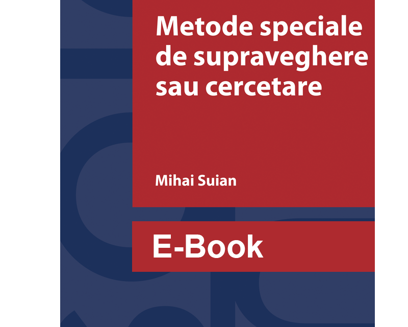 metode speciale de supraveghere sau cercetare editura solomon