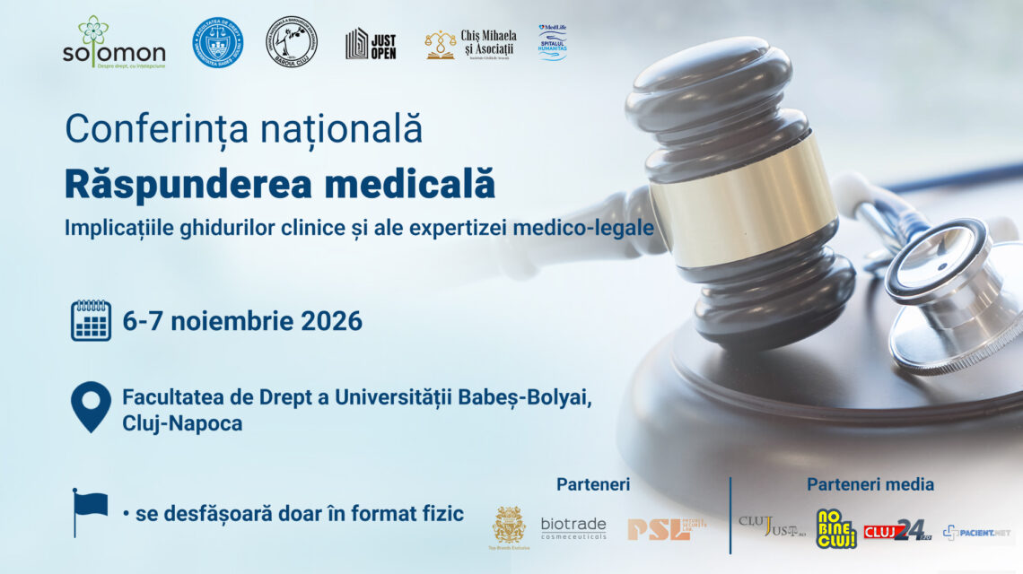 banner conferinta raspunderea medicala editura solomon